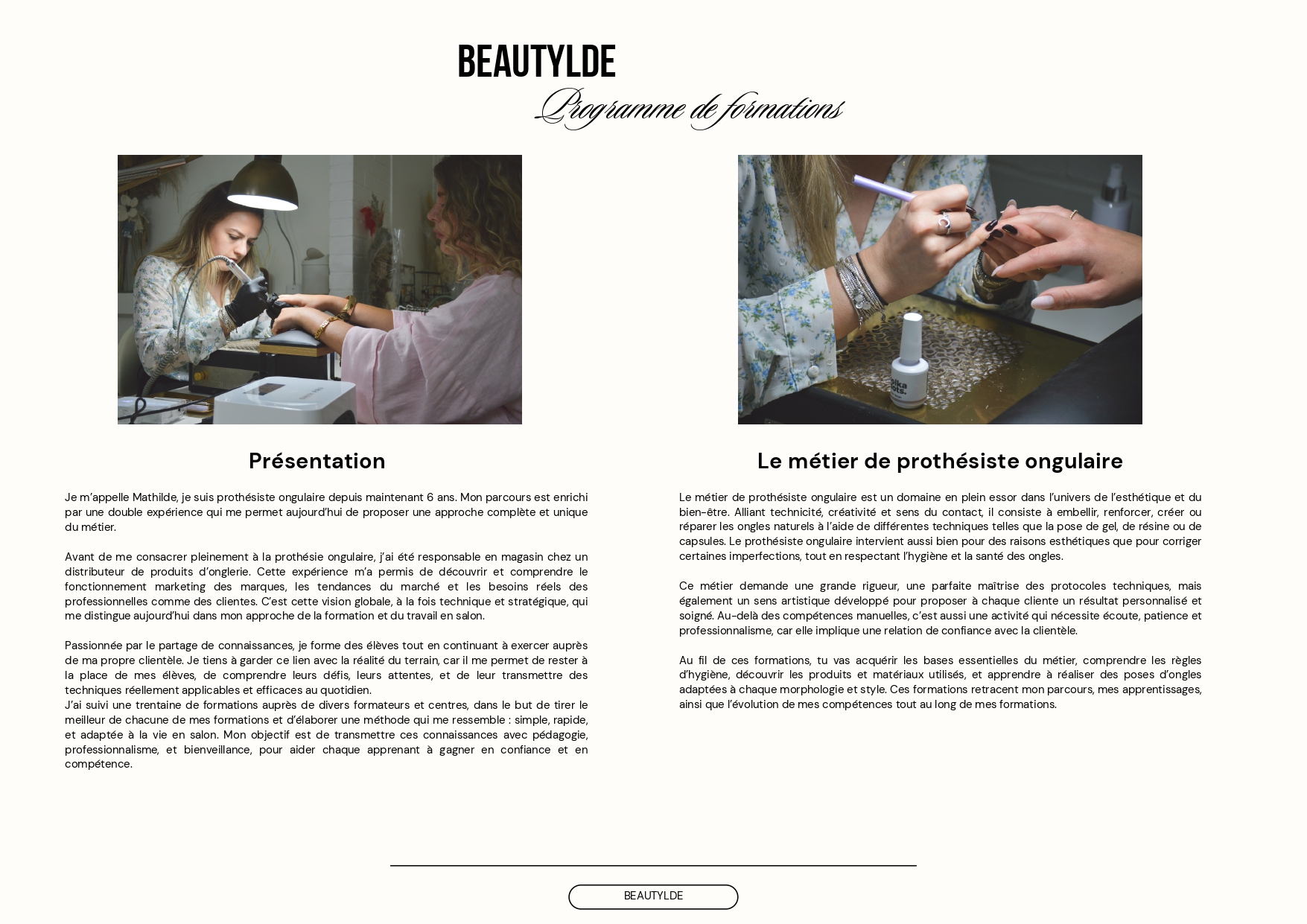 présentations formations