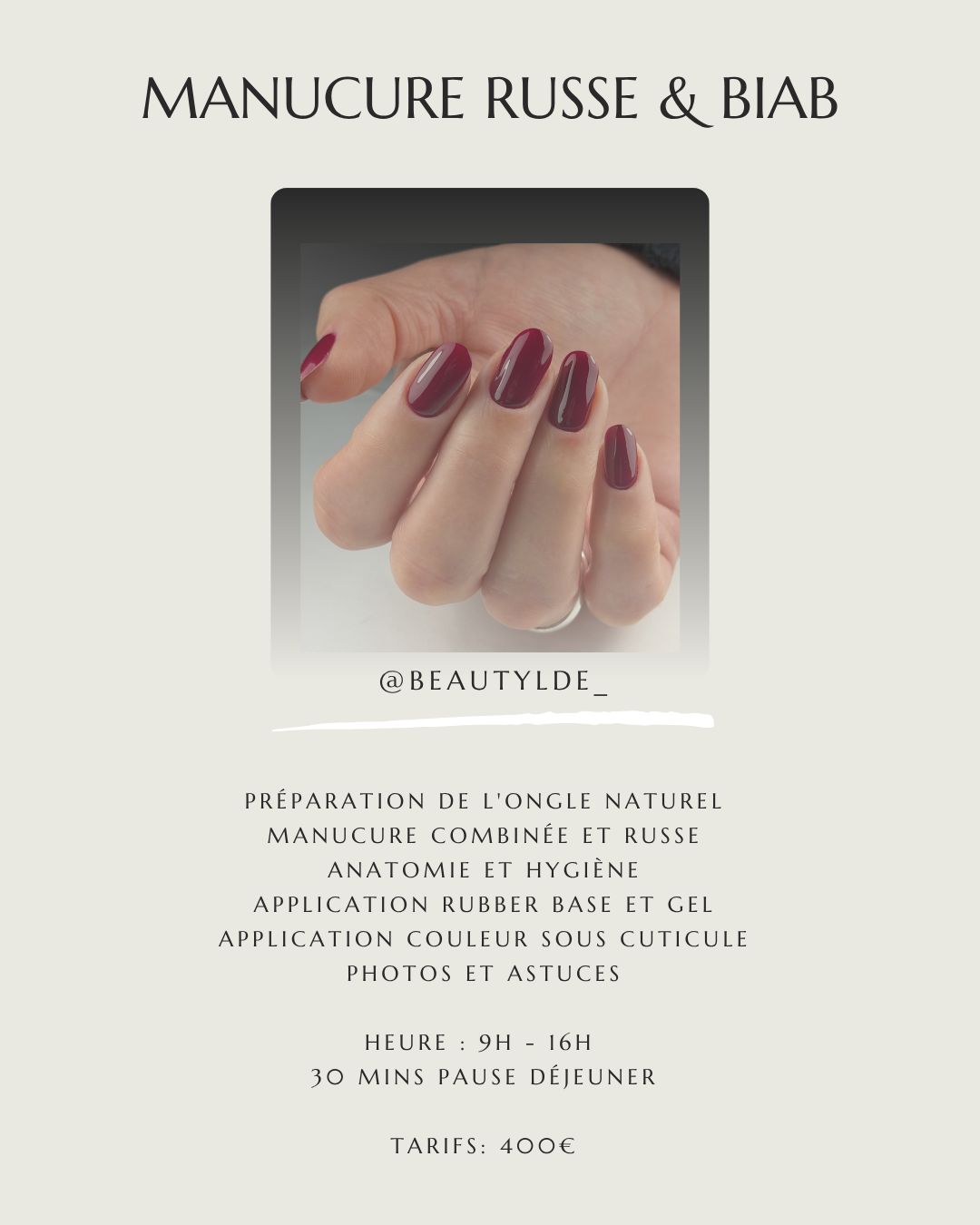 Programme Manucure russe & BIAB